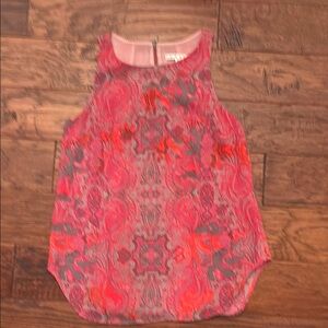 Pink and Red Paisley Tank Top Cabi